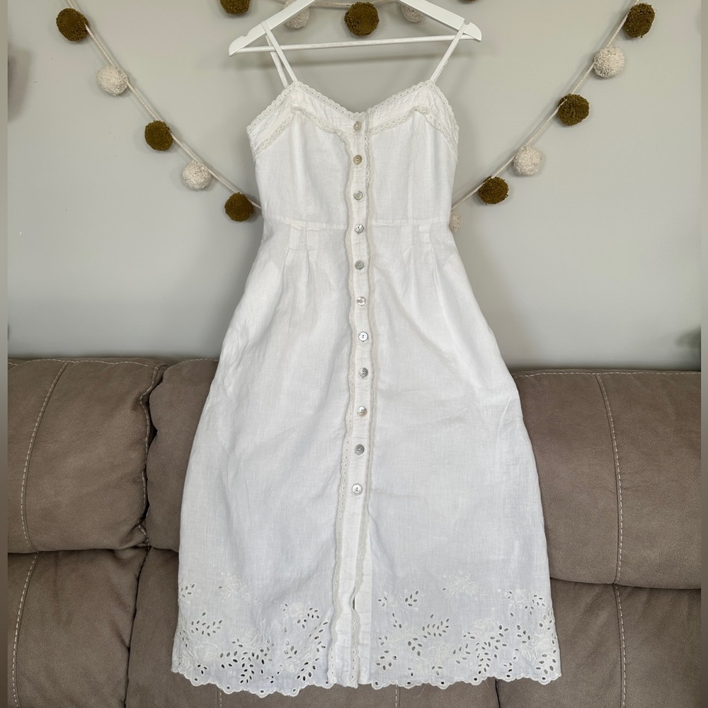 Aritzia Wilfred 100% linen summer dress